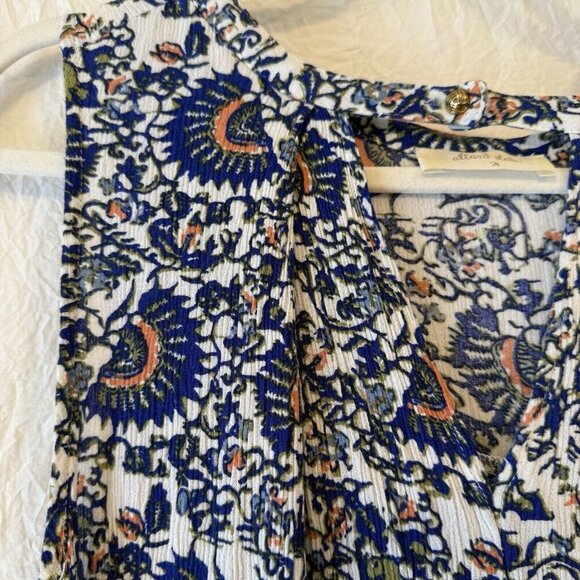 Altar’d State Blue Orange White Boho Sleeveless Swing Dress Size Medium - Picture 4 of 12